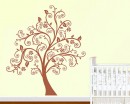 Scroll Tree Wall Decal Vinyl Tree Wall Art Stickers